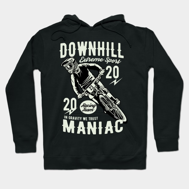 Downhill Moto Maniac Hoodie by D3monic